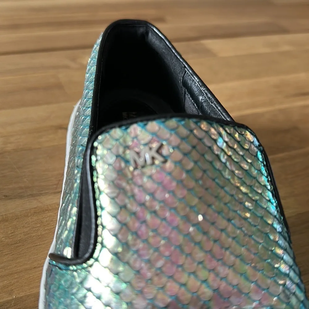 MICHAEL KORS Keaton iridescent sneakers